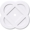 Ekena Millwork Charlotte Architectural Grade PVC Ceiling Medallion, 32"OD x 3"ID x 12 3/4"C x 1"P, One-Piece CMP32CE-03000 - alternate 1